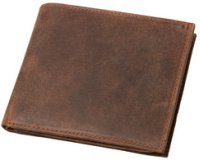 Portefeuille, format paysage, en cuir