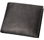 Portefeuille, format paysage, en cuir