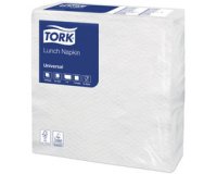 TORK Serviette Lunch, 300 x 300 mm, 1 couche, blanc