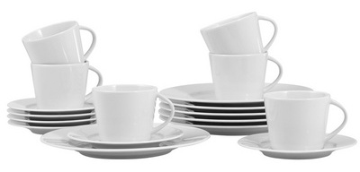 Service à café ISTA, 18 pièces, set économique