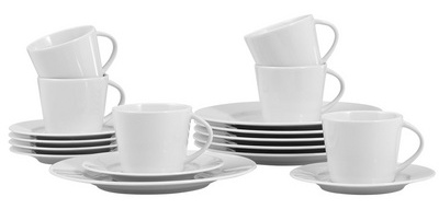 Service à café ISTA, 18 pièces, set économique