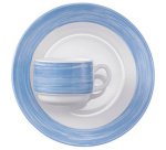 Soucoupe BRUSH, 140 mm, bleu/blanc