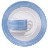 Tasse à café BRUSH, 19 cl, bleu/blanc