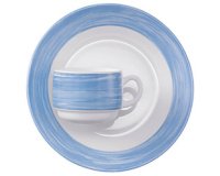 Tasse à café BRUSH, 19 cl, bleu/blanc