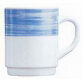 Mug BRUSH, 0,25 l, bleu/blanc