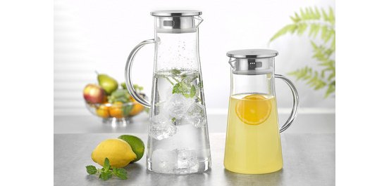 Carafe en verre FARO, avec poignée, 1,7 litre
