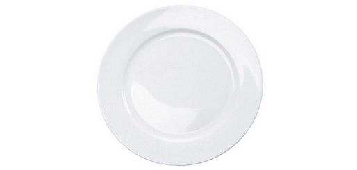 Assiette plate HEIKE, 250 mm, blanc, set de 6