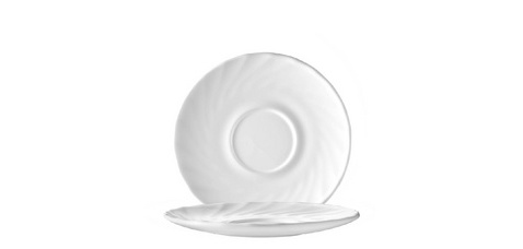 Soucoupe TRIANON, 155 mm, blanc