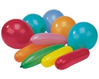 SUSY CARD Ballon de baudruche, couleurs et formes assorties
