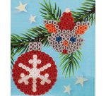 Hama Perles à repasser midi 'Boules de Noël', sous blister