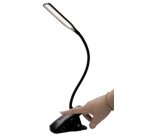 Lampe de lecture LED rechargeable 'LEDCLIP', noir