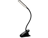 Lampe de lecture LED rechargeable 'LEDCLIP', noir
