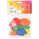 Ballon de baudruche 'Happy Birthday', assorti