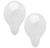 Ballon de baudruche, diamètre: 250 mm, blanc