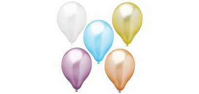 Ballon de baudruche 'Pearly', couleurs assorties