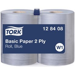 TORK Rouleau nettoyant multi-usage, 2 couches, 340 m, bleu