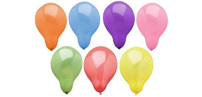 Ballon de baudruche, diamètre: 250 mm, assorti