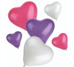 Ballon de baudruche 'Heart', tailles assorties