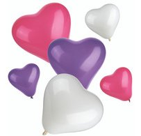 Ballon de baudruche 'Heart', tailles assorties