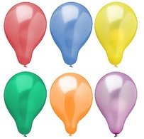 Ballon de baudruche 'Metallic', assorti