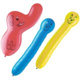 Ballon de baudruche, formes et couleurs assorties