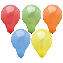 Ballon de baudruche, diamètre: 160 mm, assorti