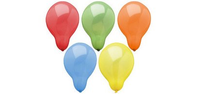 Ballon de baudruche, diamètre: 160 mm, assorti