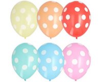 Ballon de baudruche 'Dots', couleurs assorties
