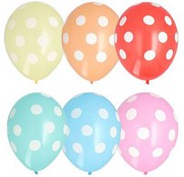 Ballon de baudruche 'Dots', couleurs assorties