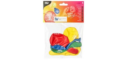 Ballon de baudruche '3', rond, assorti