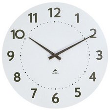 Wandklok 'HORMILENA 55', kwartshorloge, wit