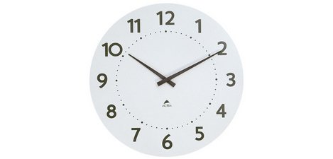 Horloge murale 'HORMILENA 55', montre à quartz, blanc