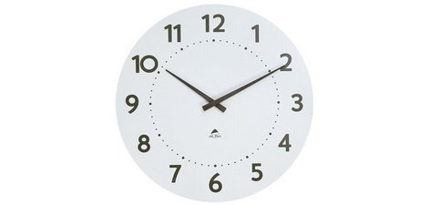 Horloge murale 'HORMILENA 55', montre à quartz, blanc