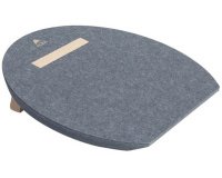 Repose-pieds 'MHFEETPET', en PET 100% recyclé, gris