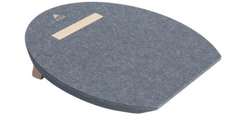 Repose-pieds 'MHFEETPET', en PET 100% recyclé, gris