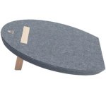 Repose-pieds 'MHFEETPET', en PET 100% recyclé, gris