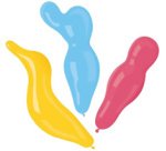 Ballonnen 'Figures', geassorteerde kleuren