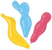 'Figures' balloons, assorted colors