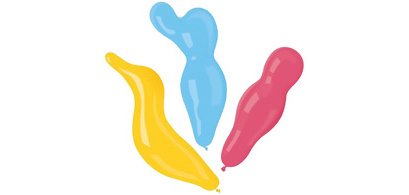 Ballonnen 'Figures', geassorteerde kleuren
