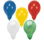 Ballon van 320 mm diameter, geassorteerde kleuren