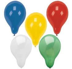 Ballon de baudruche, diamètre: 320 mm, assorti