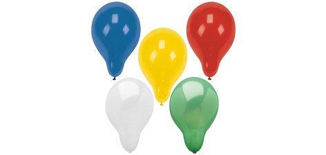 Ballon van 320 mm diameter, geassorteerde kleuren