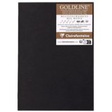 Goldline carnet piqué 20F A3 140g - Noir