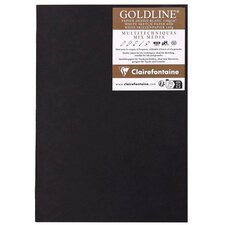 Goldline, skizzenheft a5, 20 blatt 140g weiß - schwarz