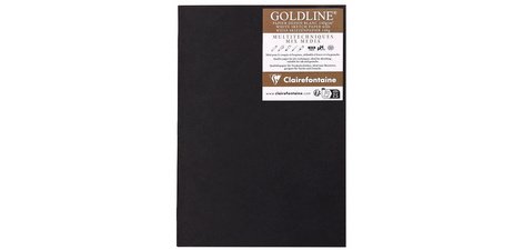 Goldline carnet piqué 20F A4 140g - Noir