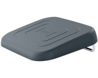 Repose-pieds, réglable en hauteur, gris foncé