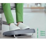 Repose-pieds, réglable en hauteur, gris foncé