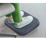 Repose-pieds, réglable en hauteur, gris foncé