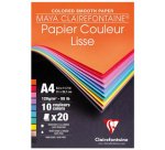 Bloc de papier couleur MAYA, A4, 20 feuilles