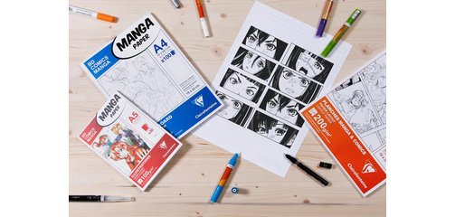 Bloc de papier Layout MANGA ILLUSTRATIONS, A5